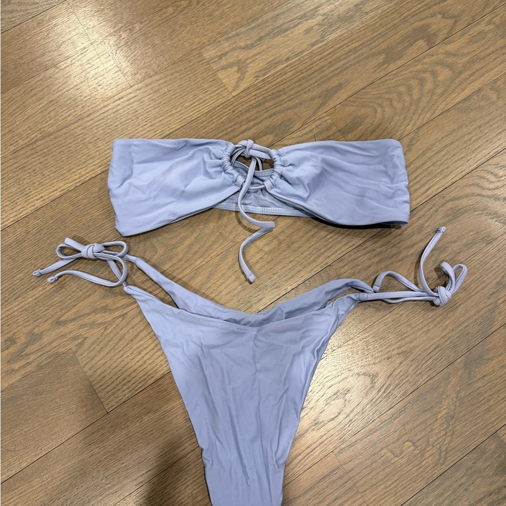 Lavender Bandeau Bikini Set